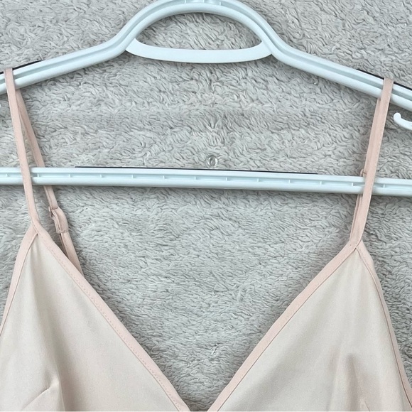 ALICE MCCALL Blush Slip Mini Dress Sz 4 Lace hem - Picture 14 of 15